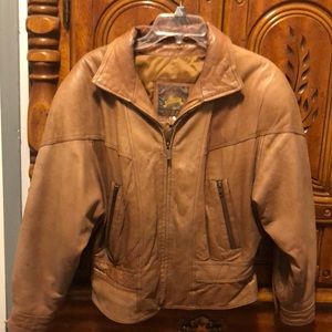 Vintage Brown Leather Jacket